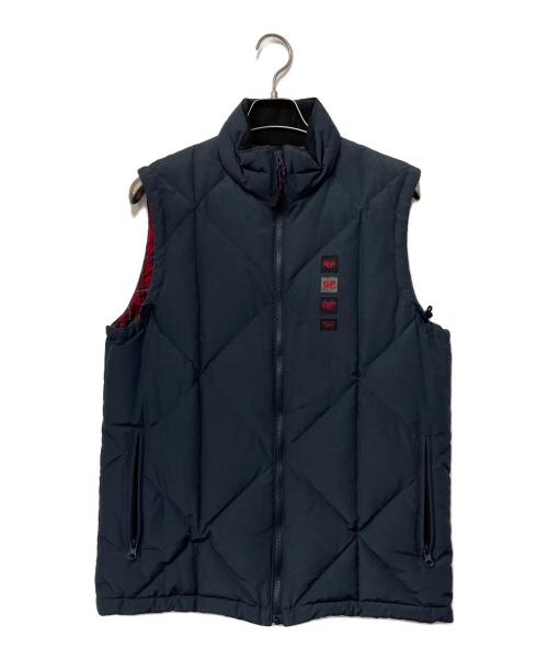 PAPAS（パパス）PAPAS (パパス) ダウンベスト ネイビー×レッド サイズ:不明の古着・服飾アイテム
