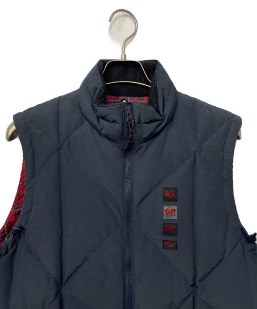 PAPAS（パパス）PAPAS (パパス) ダウンベスト ネイビー×レッド サイズ:不明の古着・服飾アイテム