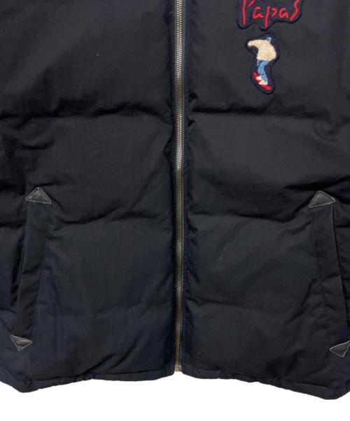 PAPAS（パパス）PAPAS (パパス) ダウンジャケット ネイビー サイズ:Mの古着・服飾アイテム
