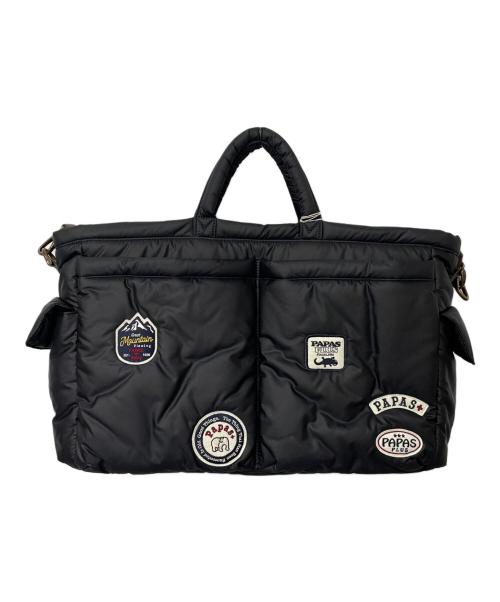 PAPAS PLUS（パパスプラス）PAPAS PLUS (パパスプラス) ビジネスバッグ ブラックの古着・服飾アイテム