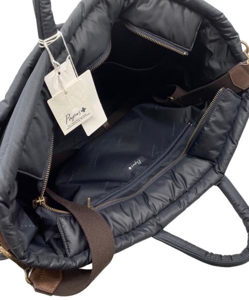 PAPAS PLUS（パパスプラス）PAPAS PLUS (パパスプラス) ビジネスバッグ ブラックの古着・服飾アイテム