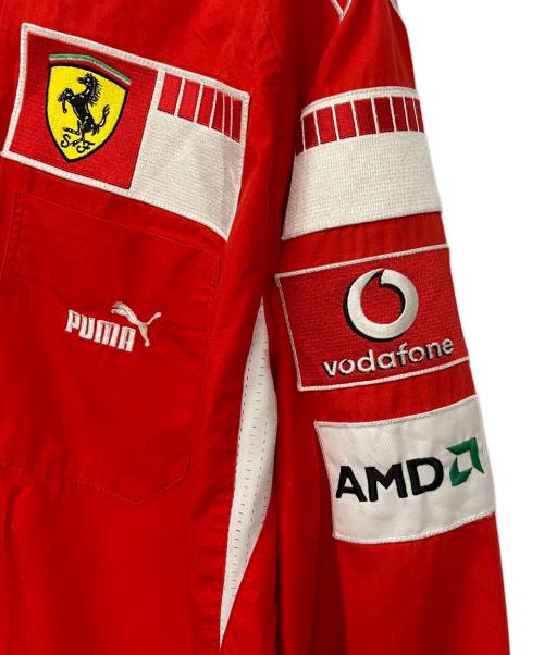 PUMA（プーマ）PUMA (プーマ) Ferrari (フェラーリ) ワークシャツ レッド サイズ:Lの古着・服飾アイテム