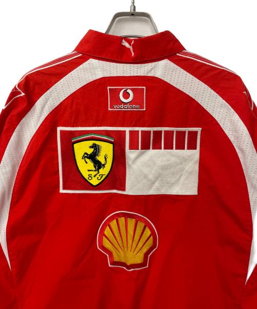PUMA（プーマ）PUMA (プーマ) Ferrari (フェラーリ) ワークシャツ レッド サイズ:Lの古着・服飾アイテム