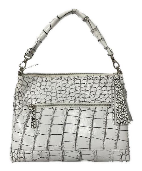 JRA（ジェーアールエー）JRA (ジェーアールエー) 2WAYバッグ ホワイトの古着・服飾アイテム