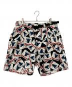 CHALLENGERチャレンジャー）の古着「クライミングハーフパンツ」｜ホワイト×ブラック