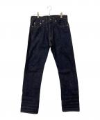 one piece of rockワンピースオブロック）の古着「セルビッチデニムパンツ」｜インディゴ