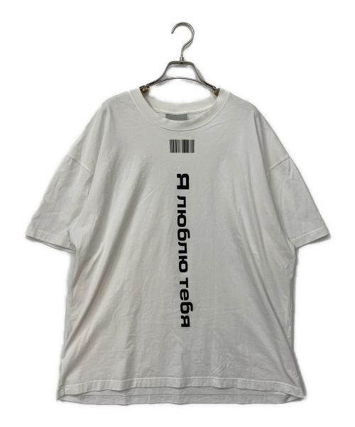 VTMNTS（ブイティーエムエヌティーエス）VTMNTS (ブイティーエムエヌティーエス) 半袖Tシャツ ホワイト サイズ:XLの古着・服飾アイテム