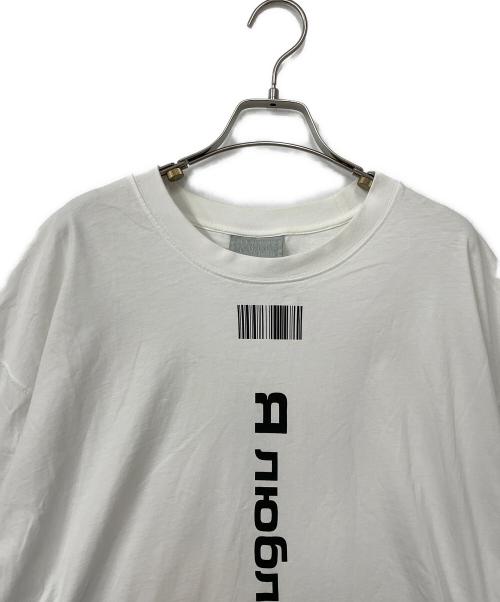 VTMNTS（ブイティーエムエヌティーエス）VTMNTS (ブイティーエムエヌティーエス) 半袖Tシャツ ホワイト サイズ:XLの古着・服飾アイテム