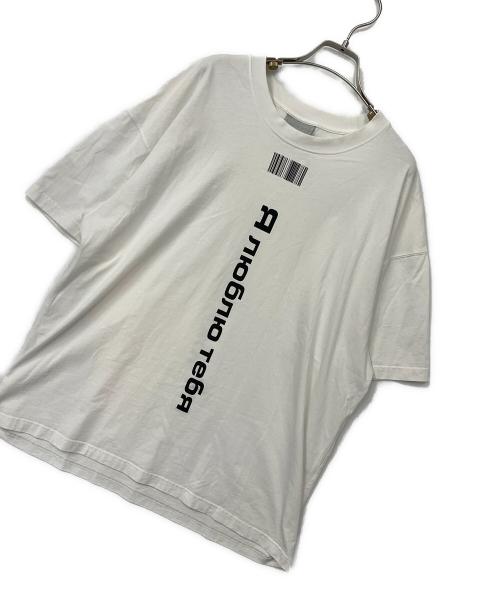 VTMNTS（ブイティーエムエヌティーエス）VTMNTS (ブイティーエムエヌティーエス) 半袖Tシャツ ホワイト サイズ:XLの古着・服飾アイテム