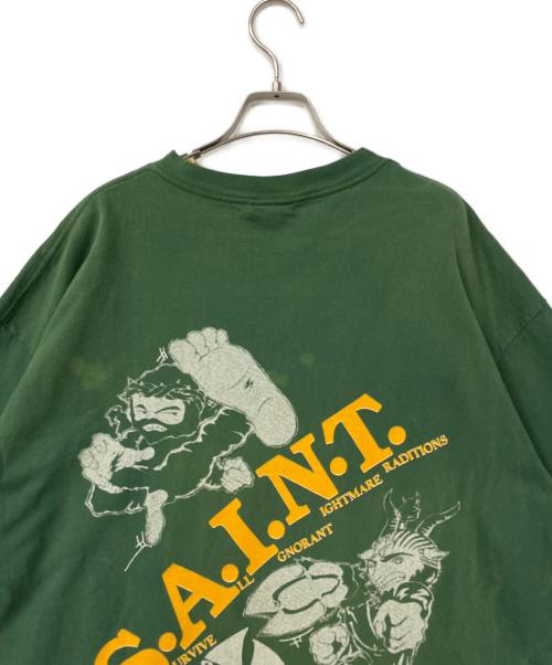 SAINT MICHAEL（セントマイケル）SAINT MICHAEL (セントマイケル) 半袖Tシャツ グリーン サイズ:XXXLの古着・服飾アイテム