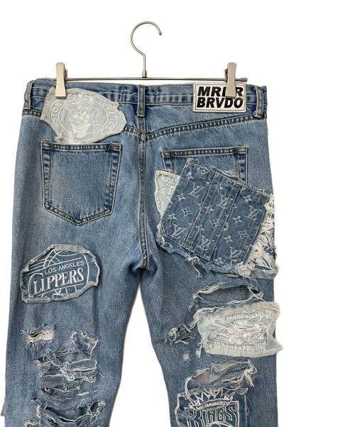 EV BRAVADO（エブ ブラバド）EV BRAVADO (エブ ブラバド) ダメージ加工ジーンズ ブルー サイズ:30の古着・服飾アイテム