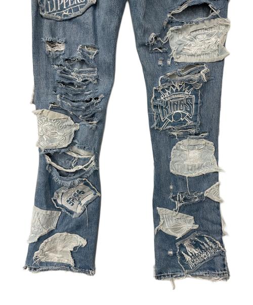 EV BRAVADO（エブ ブラバド）EV BRAVADO (エブ ブラバド) ダメージ加工ジーンズ ブルー サイズ:30の古着・服飾アイテム