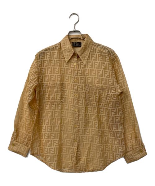 FENDI（フェンディ）FENDI (フェンディ) 長袖シャツ オレンジ サイズ:44の古着・服飾アイテム