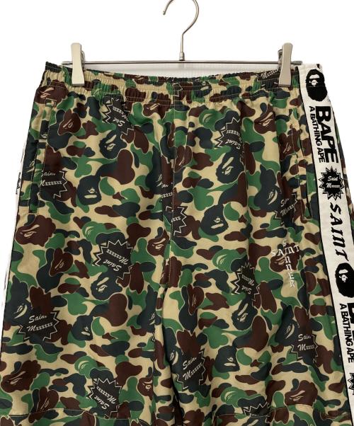 SAINT MICHAEL（セントマイケル）SAINT MICHAEL (セントマイケル) A BATHING APE (ア ベイシング エイプ) トラックパンツ サイズ:XLの古着・服飾アイテム