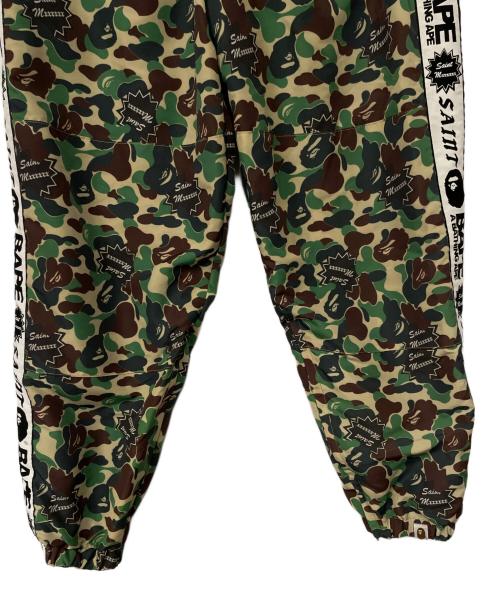 SAINT MICHAEL（セントマイケル）SAINT MICHAEL (セントマイケル) A BATHING APE (ア ベイシング エイプ) トラックパンツ サイズ:XLの古着・服飾アイテム