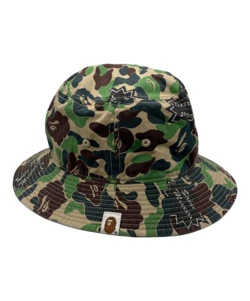 A BATHING APE（ア ベイシング エイプ）A BATHING APE (ア ベイシング エイプ) SAINT MICHAEL (セントマイケル) バケットハットの古着・服飾アイテム