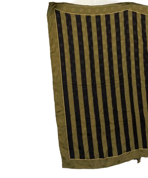 FENDI（フェンディ）FENDI (フェンディ) スカーフ オリーブ×ブラックの古着・服飾アイテム