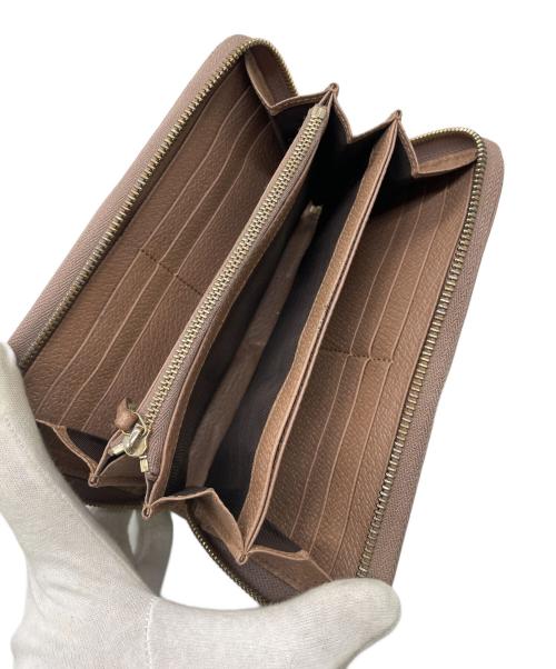 GUCCI（グッチ）GUCCI (グッチ) ラウンドファスナー長財布 ピンクベージュの古着・服飾アイテム