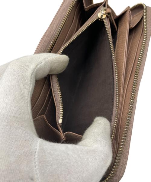 GUCCI（グッチ）GUCCI (グッチ) ラウンドファスナー長財布 ピンクベージュの古着・服飾アイテム