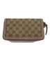 GUCCI（グッチ）の古着「ラウンドファスナー長財布」｜ピンクベージュ