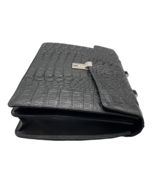 NO BRAND（ノーブランド）NO BRAND (ノーブランド) ビジネスバッグ ブラックの古着・服飾アイテム