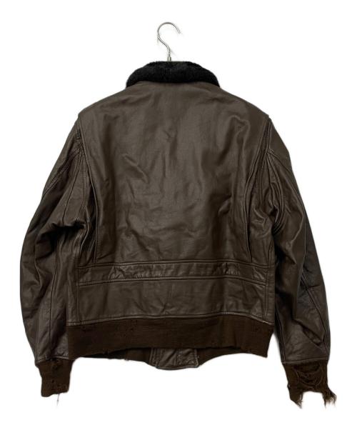 NO BRAND（ノーブランド）NO BRAND (ノーブランド) 70sヴィンテージ レザーフライトジャケット サイズ:46の古着・服飾アイテム