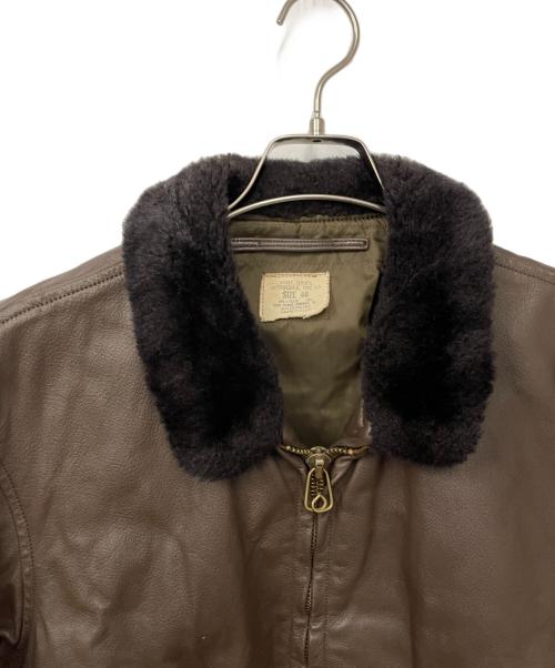 NO BRAND（ノーブランド）NO BRAND (ノーブランド) 70sヴィンテージ レザーフライトジャケット サイズ:46の古着・服飾アイテム