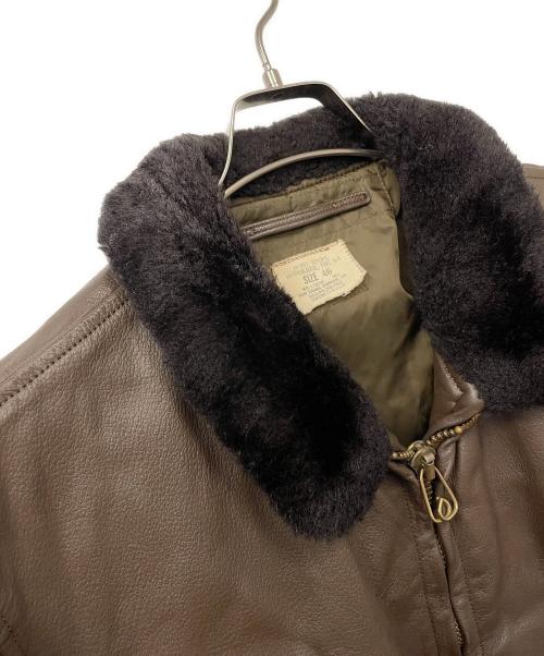 NO BRAND（ノーブランド）NO BRAND (ノーブランド) 70sヴィンテージ レザーフライトジャケット サイズ:46の古着・服飾アイテム