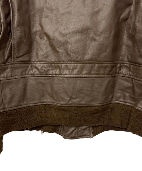 NO BRAND（ノーブランド）NO BRAND (ノーブランド) 70sヴィンテージ レザーフライトジャケット サイズ:46の古着・服飾アイテム