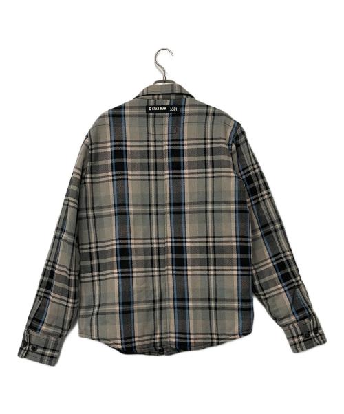 G-STAR RAW（ジースターロゥ）G-STAR RAW (ジースターロゥ) ジップジャケット ライトグレー×ブラック サイズ:Lの古着・服飾アイテム