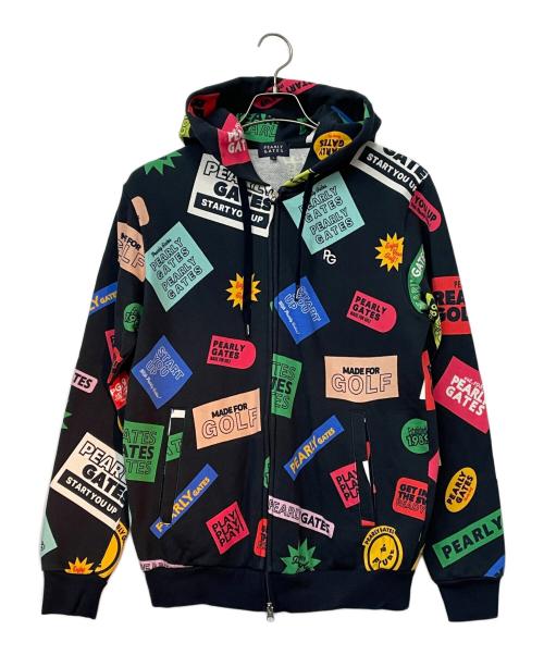 PEARLY GATES（パーリーゲイツ）PEARLY GATES (パーリーゲイツ) ジップパーカー ブラック サイズ:5の古着・服飾アイテム