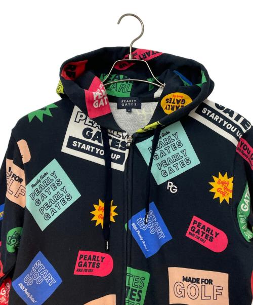 PEARLY GATES（パーリーゲイツ）PEARLY GATES (パーリーゲイツ) ジップパーカー ブラック サイズ:5の古着・服飾アイテム