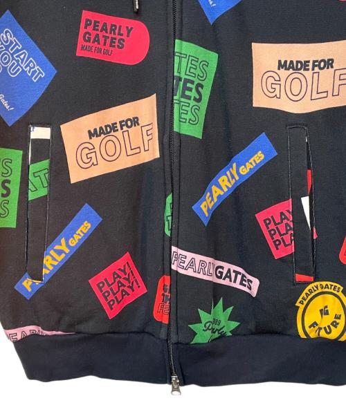 PEARLY GATES（パーリーゲイツ）PEARLY GATES (パーリーゲイツ) ジップパーカー ブラック サイズ:5の古着・服飾アイテム