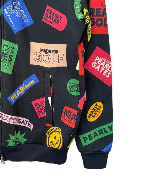 PEARLY GATES（パーリーゲイツ）PEARLY GATES (パーリーゲイツ) ジップパーカー ブラック サイズ:5の古着・服飾アイテム