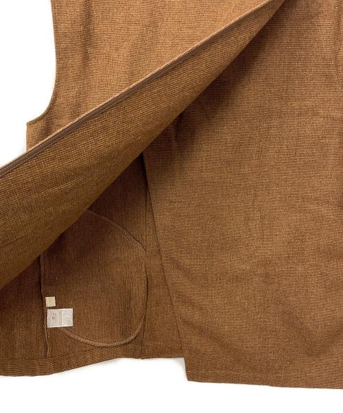 OLLUN（オルン）OLLUN (オルン) ベスト ブラウン サイズ:Free 未使用品の古着・服飾アイテム