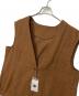 中古・古着 OLLUN (オルン) ベスト ブラウン サイズ:Free 未使用品：5000円