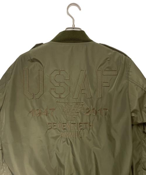 AVIREX（アヴィレックス）AVIREX (アヴィレックス) ブルゾン オリーブ サイズ:2XLの古着・服飾アイテム