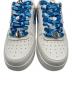 中古・古着 A BATHING APE (ア ベイシング エイプ) ローカットスニーカー ホワイト×ブルー サイズ:27：24000円