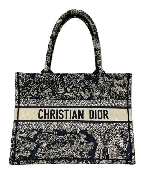 Christian Dior（クリスチャン ディオール）Christian Dior (クリスチャン ディオール) ブックトートバッグ ネイビーの古着・服飾アイテム