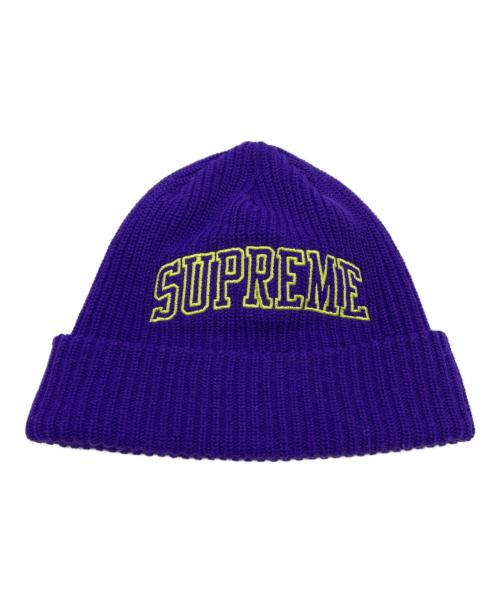 SUPREME（シュプリーム）SUPREME (シュプリーム) ニット帽 パープルの古着・服飾アイテム