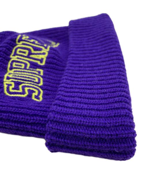 SUPREME（シュプリーム）SUPREME (シュプリーム) ニット帽 パープルの古着・服飾アイテム