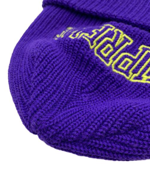 SUPREME（シュプリーム）SUPREME (シュプリーム) ニット帽 パープルの古着・服飾アイテム