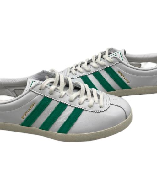 adidas（アディダス）adidas (アディダス) スニーカー ホワイト×グリーン サイズ:27.5の古着・服飾アイテム