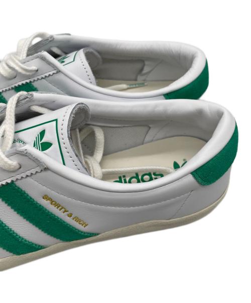 adidas（アディダス）adidas (アディダス) スニーカー ホワイト×グリーン サイズ:27.5の古着・服飾アイテム