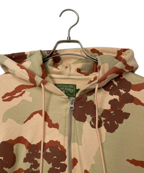 Denim Tears（デニムティアーズ）Denim Tears (デニムティアーズ) ジップパーカー ベージュ サイズ:XLの古着・服飾アイテム