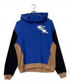 JUST★DONジャストドン）の古着「プルオーバーパーカー」｜ブルー×ブラウン