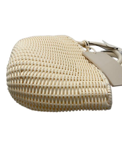 beautiful people（ビューティフルピープル）beautiful people (ビューティフルピープル) カゴバッグ アイボリーの古着・服飾アイテム