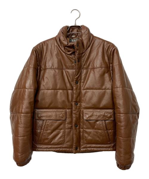 HORN WORKS（ホーンワークス）HORN WORKS (ホーンワークス) ライダースジャケット ブラウン サイズ:Lの古着・服飾アイテム
