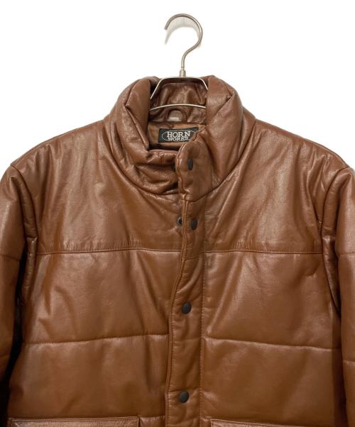 HORN WORKS（ホーンワークス）HORN WORKS (ホーンワークス) ライダースジャケット ブラウン サイズ:Lの古着・服飾アイテム