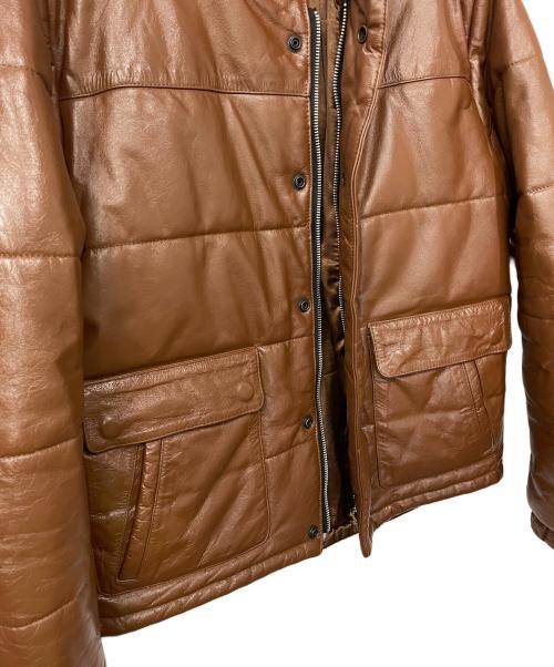 HORN WORKS（ホーンワークス）HORN WORKS (ホーンワークス) ライダースジャケット ブラウン サイズ:Lの古着・服飾アイテム